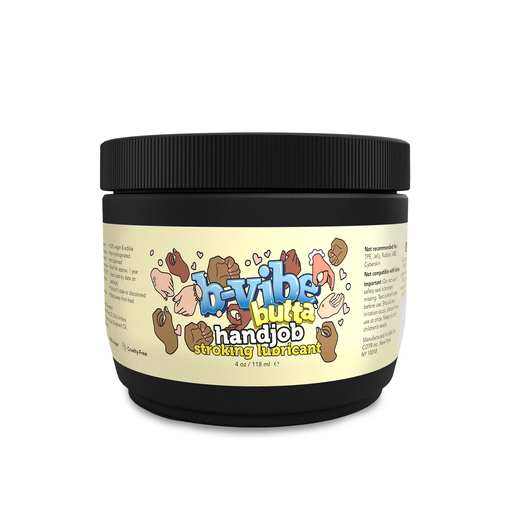 b-Vibe Butta Handjob Stroking Oil-Based Lubricant 4 Oz / 118 mL