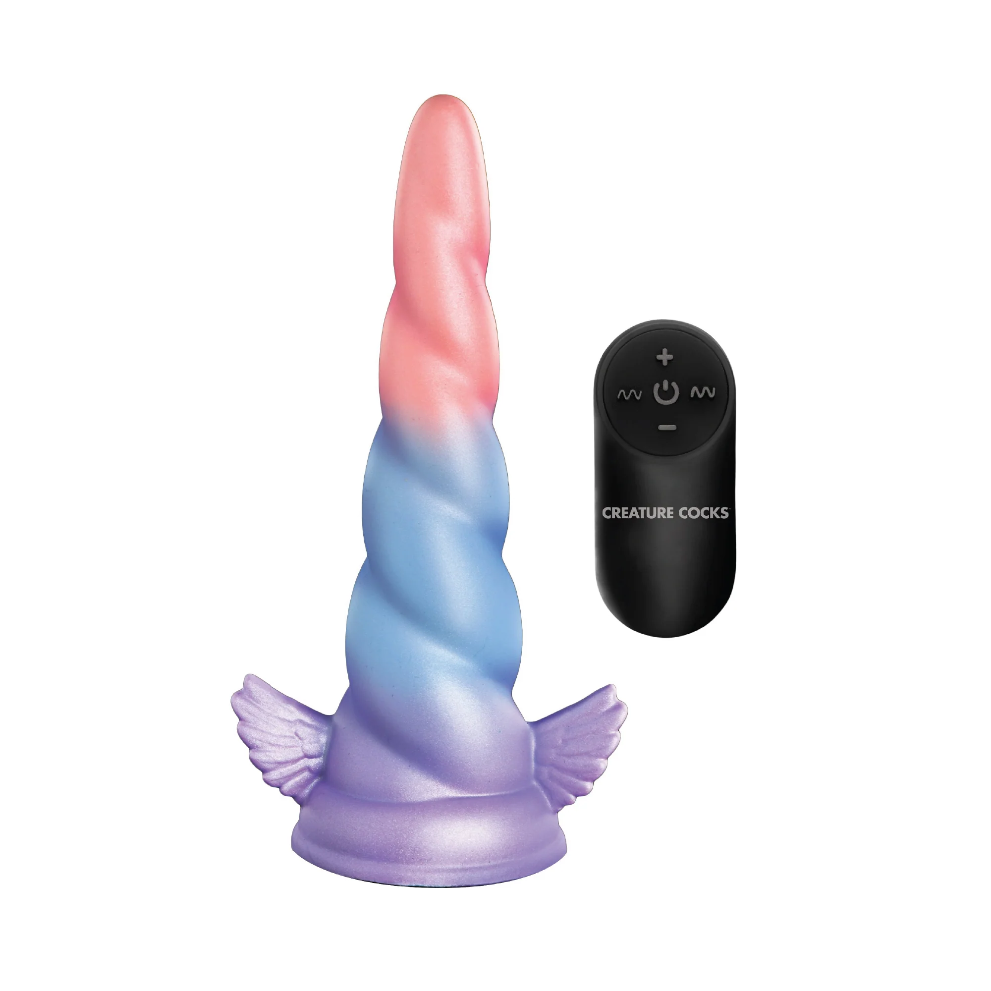 Creature Cocks Deluxe Dream Rider Vibrating Unicorn Rechargeable Silicone Dildo - Multicolor