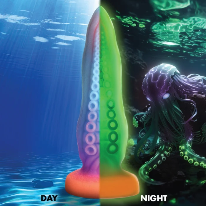 Creature Cocks Tenta-Cock Glow in the Dark Silicone Dildo - Image 2