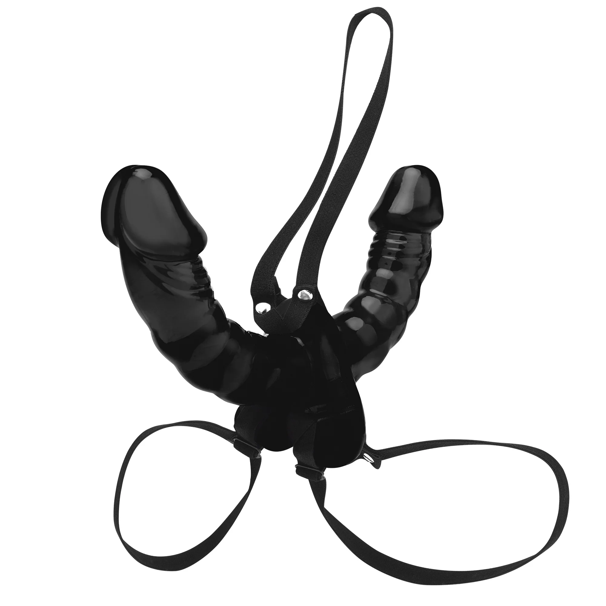 Double Ended Vibrating Dildo Strap On - Image 3