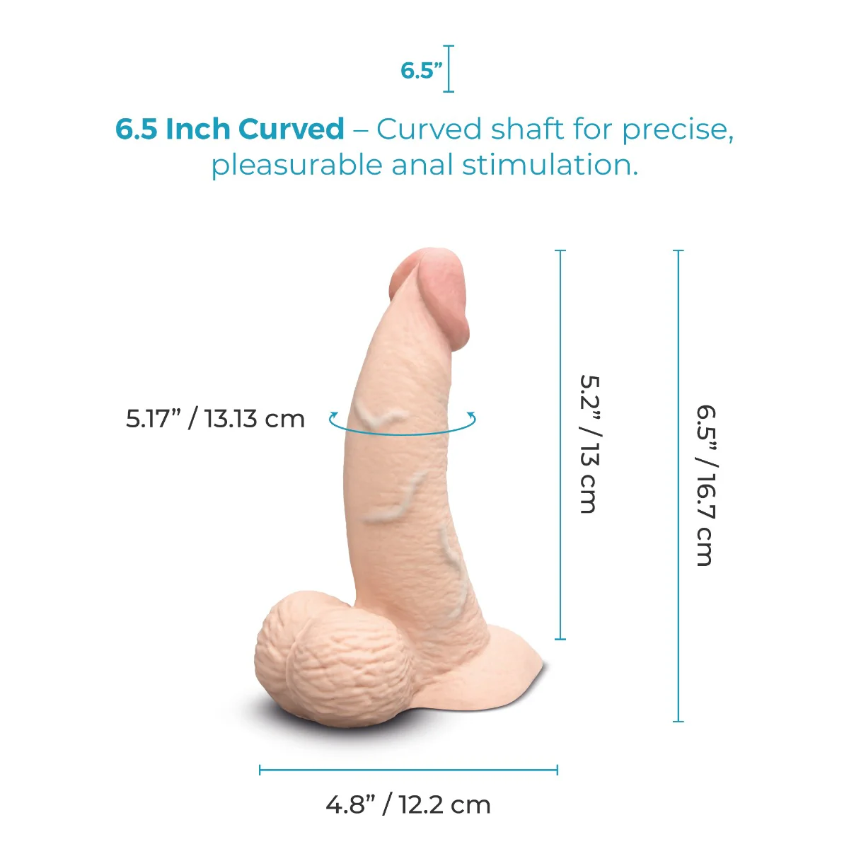 Slipskin Realistic Silicone Dildo - Curvy - Image 40