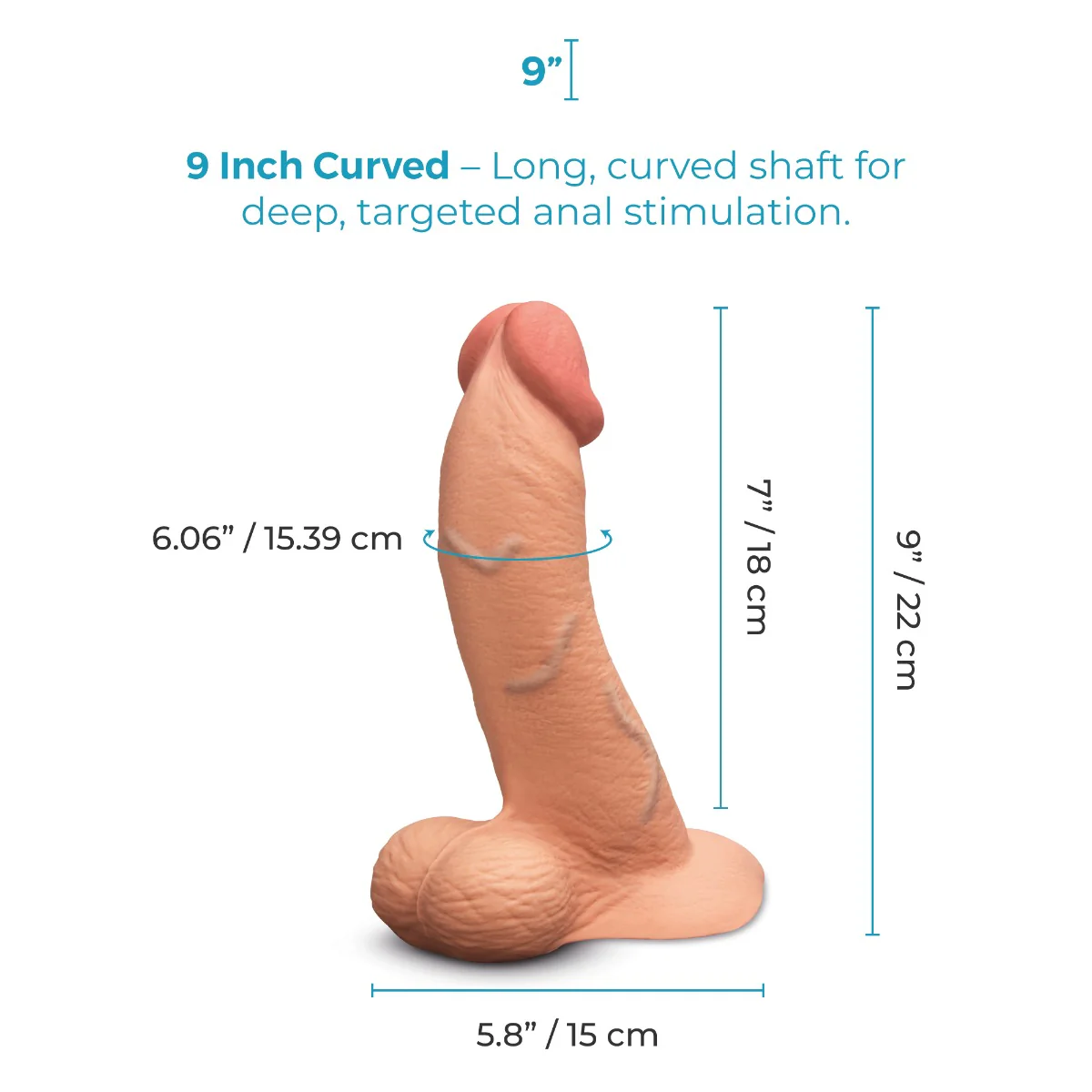 Slipskin Realistic Silicone Dildo - Curvy - Image 98